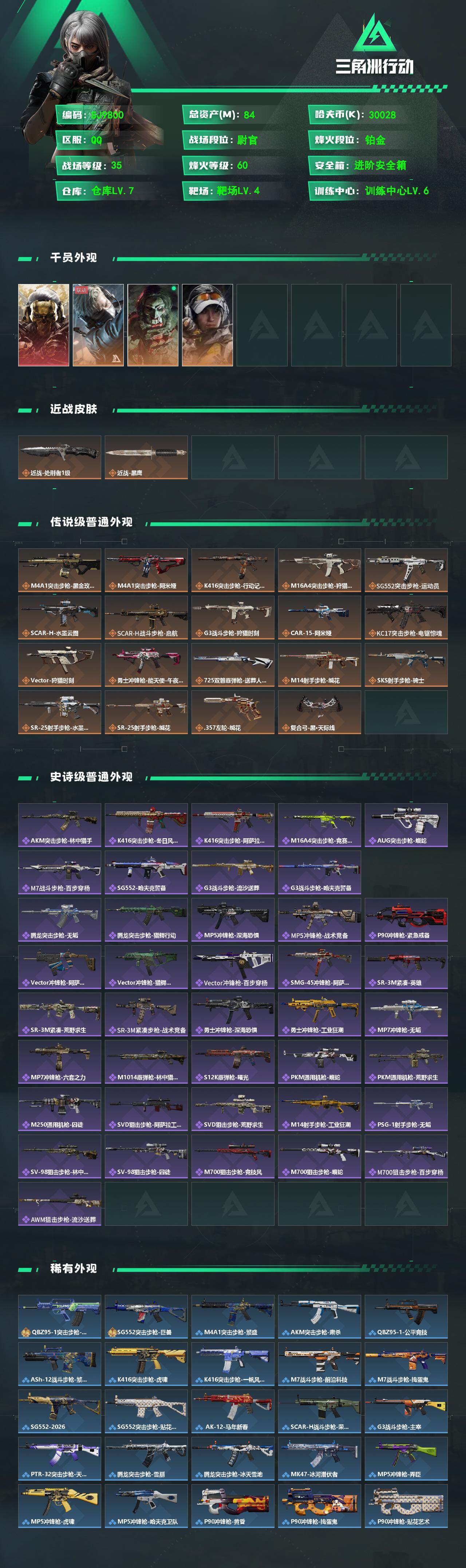 SJZEY495287三角洲行动账号详情图2