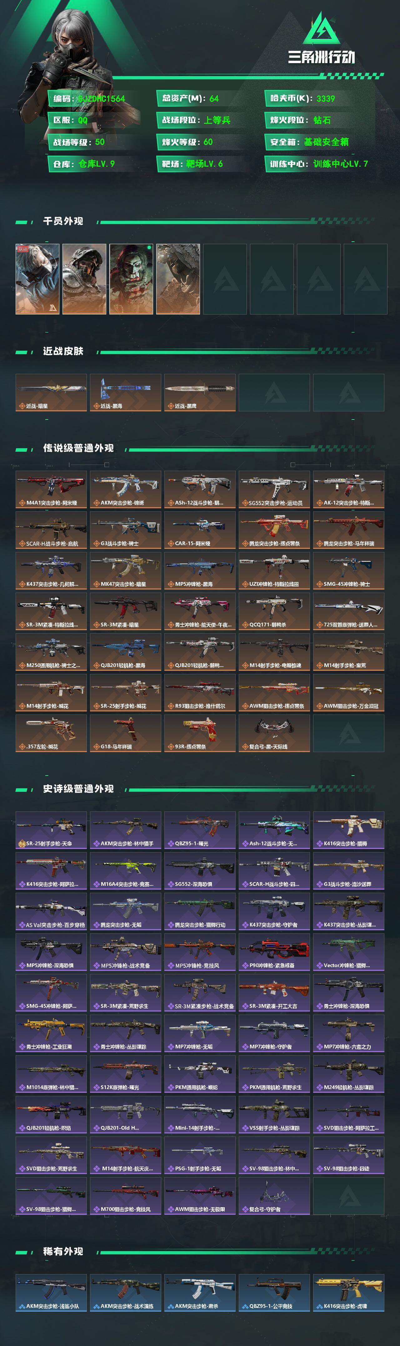 SJZQM4110519三角洲行动账号详情图3