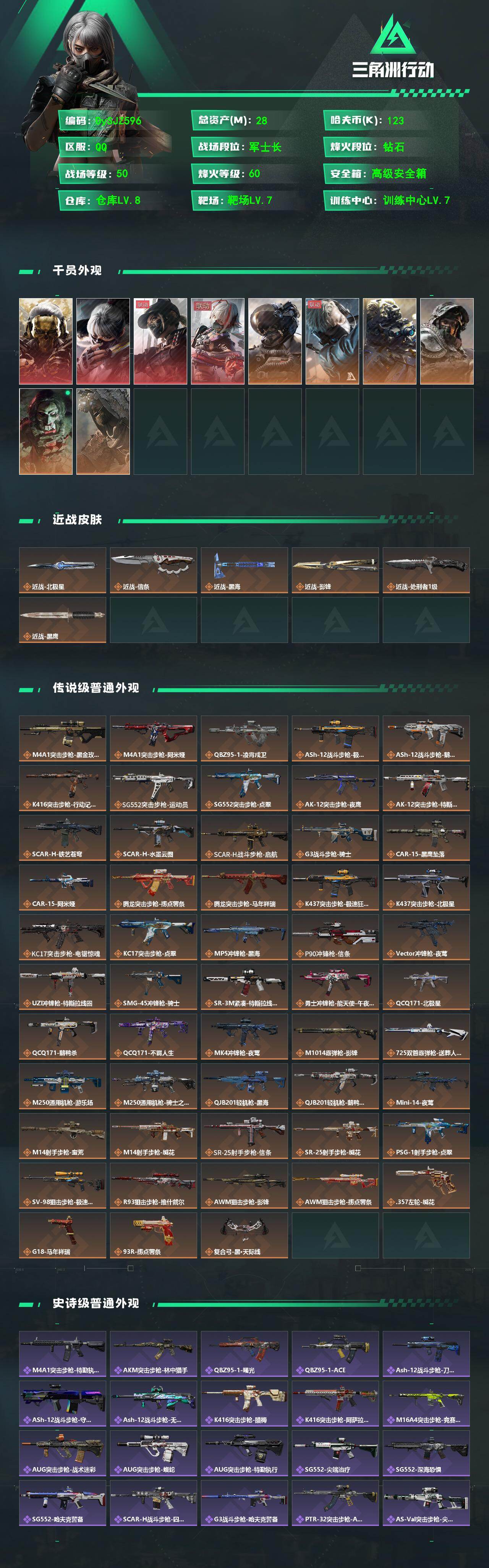 SJZCMW4103995三角洲行动账号详情图2