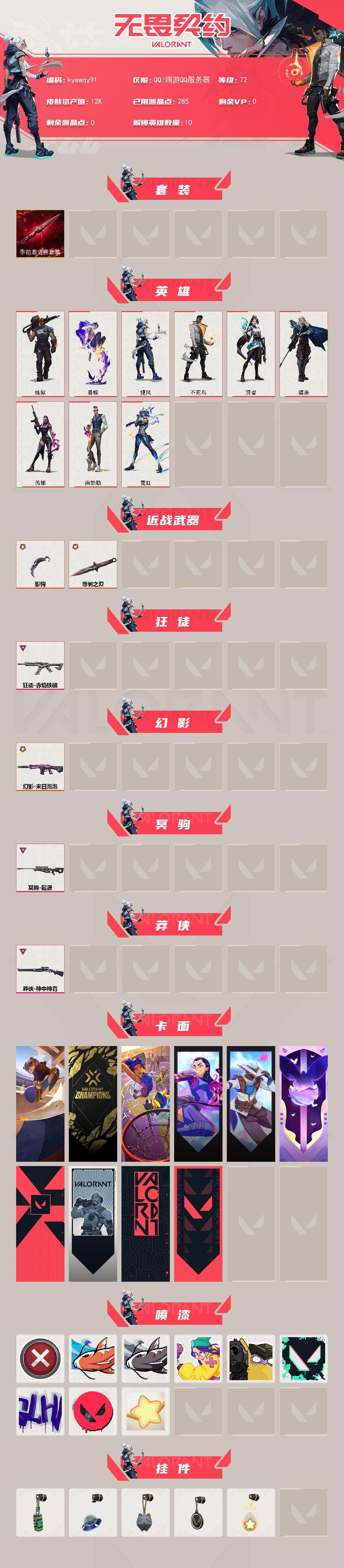 WWQLX430030无畏契约账号详情图2