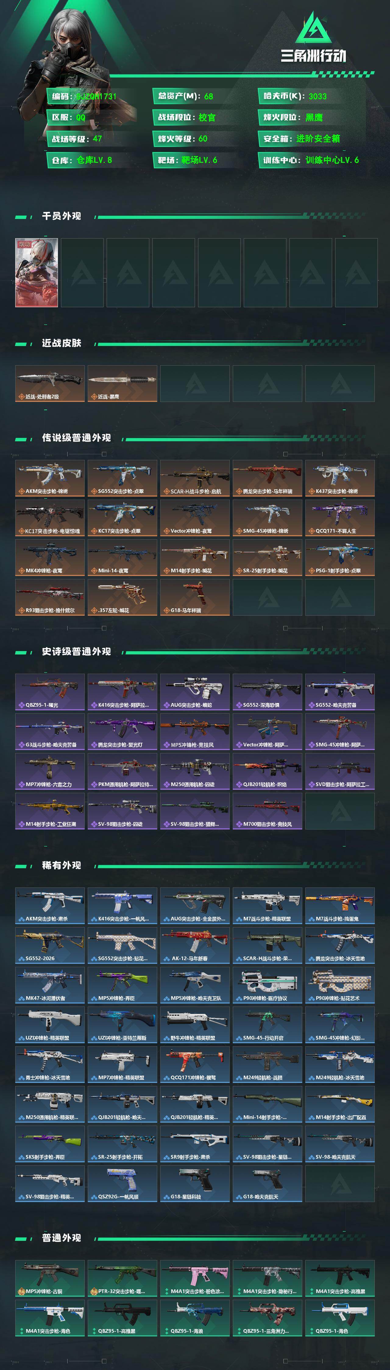 SJZEY495371三角洲行动账号详情图2