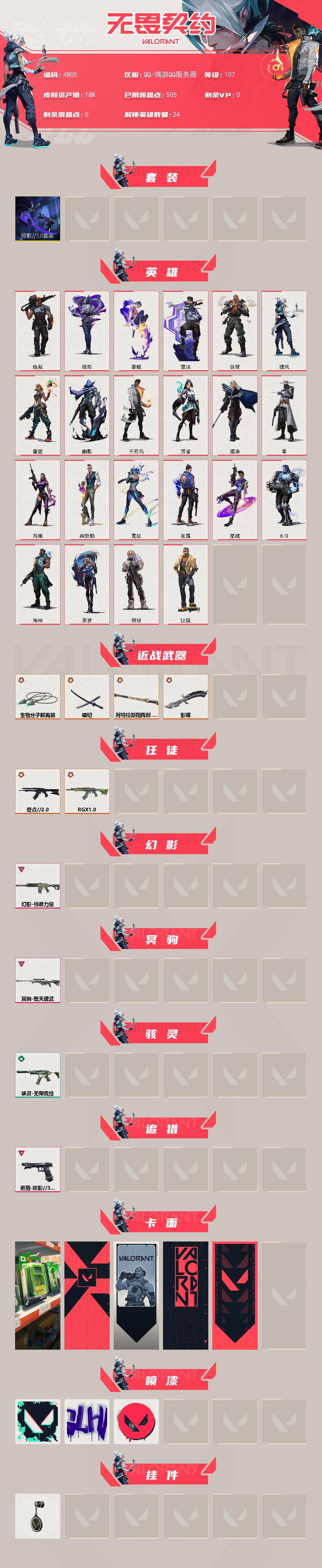 WWQXL430147无畏契约账号详情图2