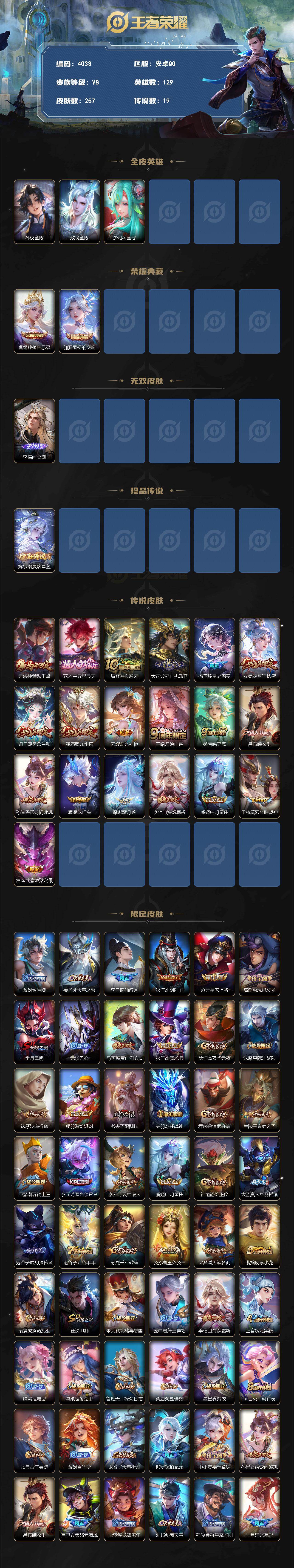 WZLX4298805王者荣耀账号详情图2