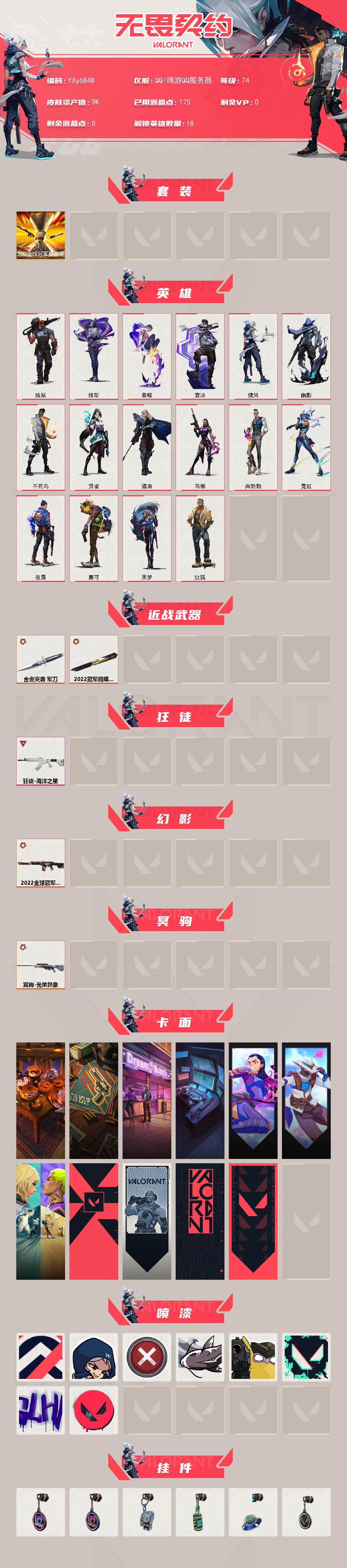 WWQLX431318无畏契约账号详情图2 WWQLX431318无畏契约账号详情图2