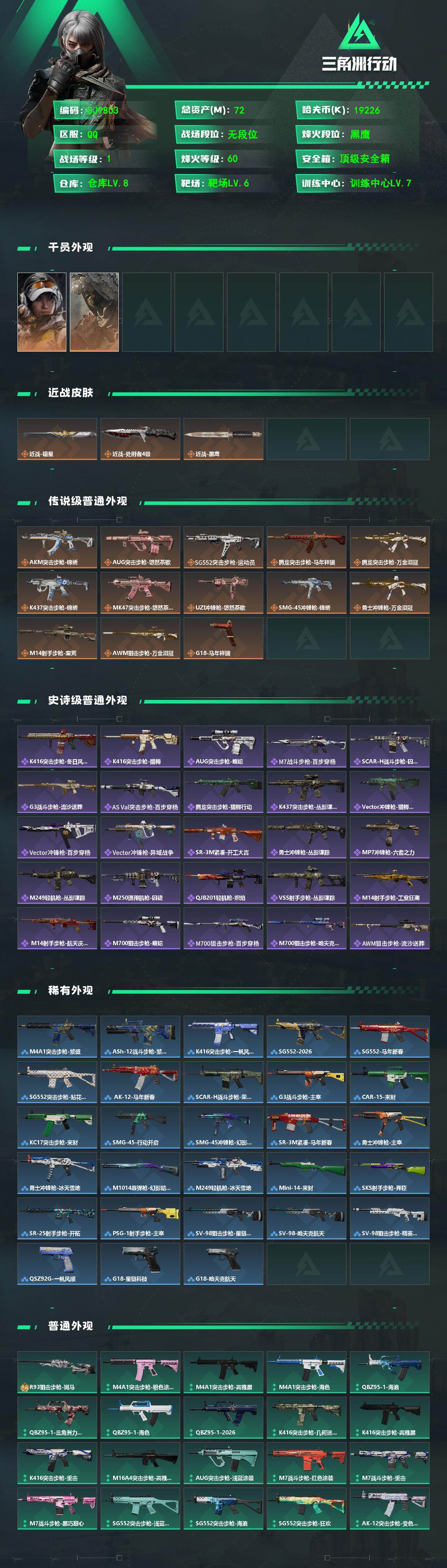 SJZEY495291三角洲行动账号详情图2