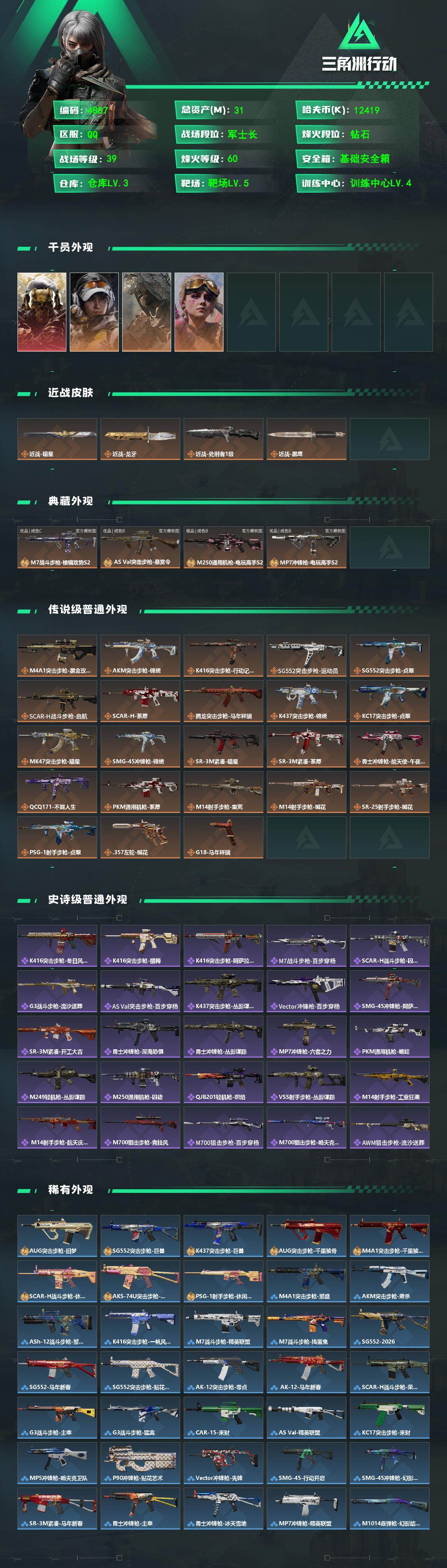 SJZPX496111三角洲行动账号详情图4