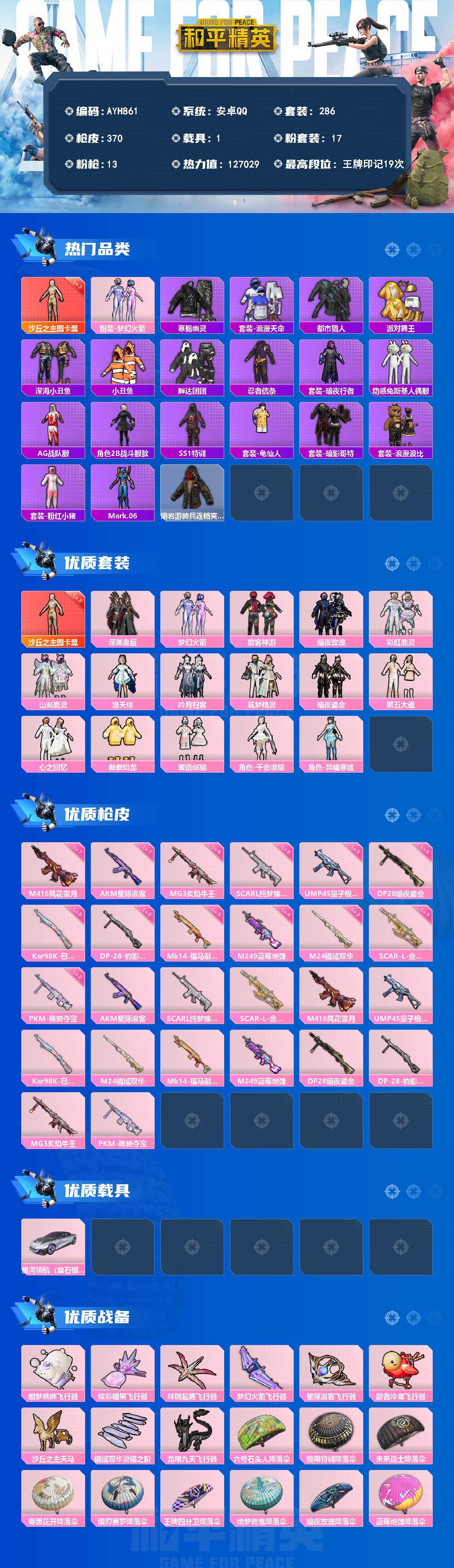 HPLX4174633和平精英账号详情图2