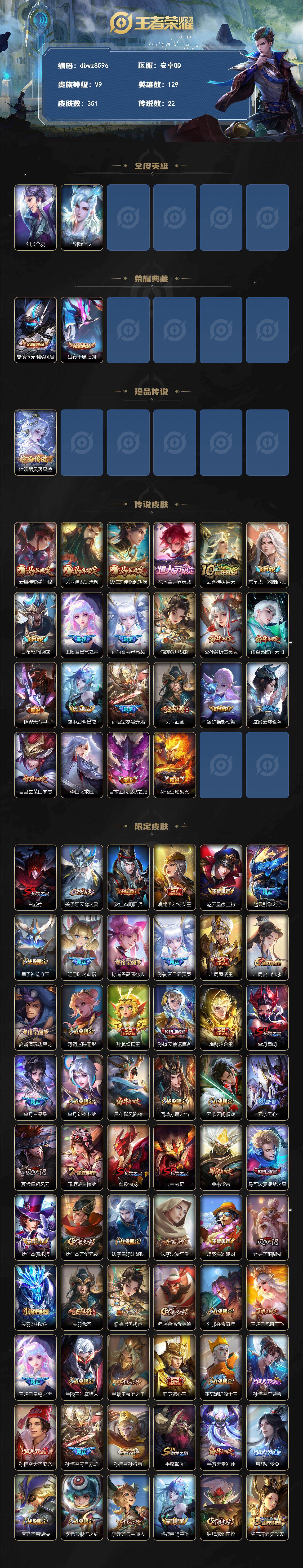 WZQM4298462王者荣耀账号详情图3