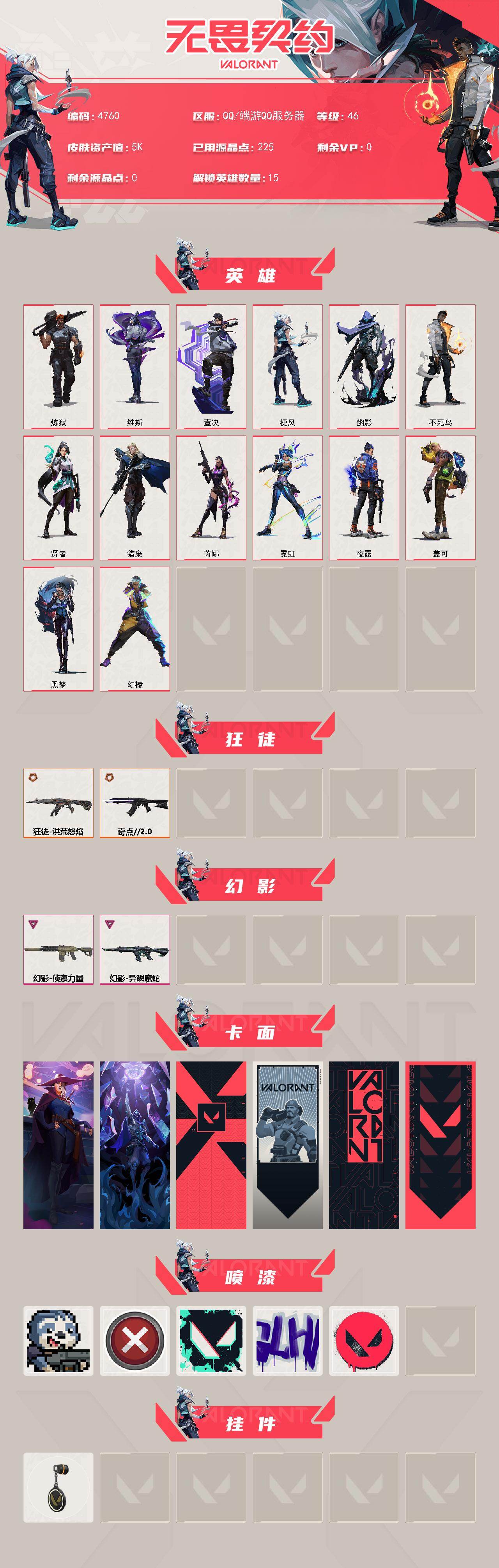 WWQXL430099无畏契约账号详情图2