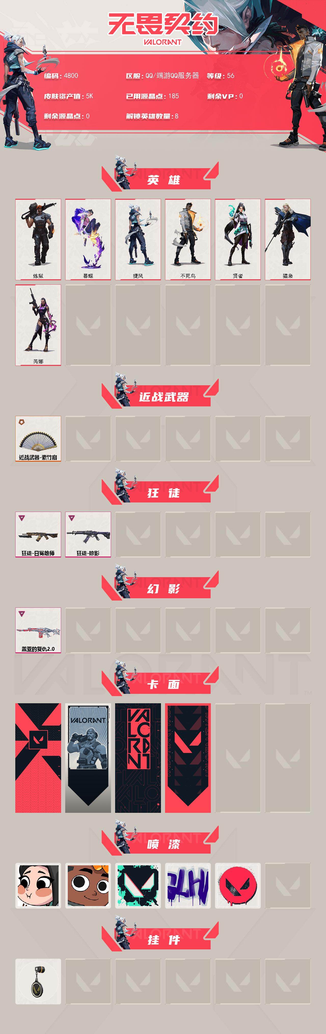 WWQXL430143无畏契约账号详情图2 WWQXL430143无畏契约账号详情图2