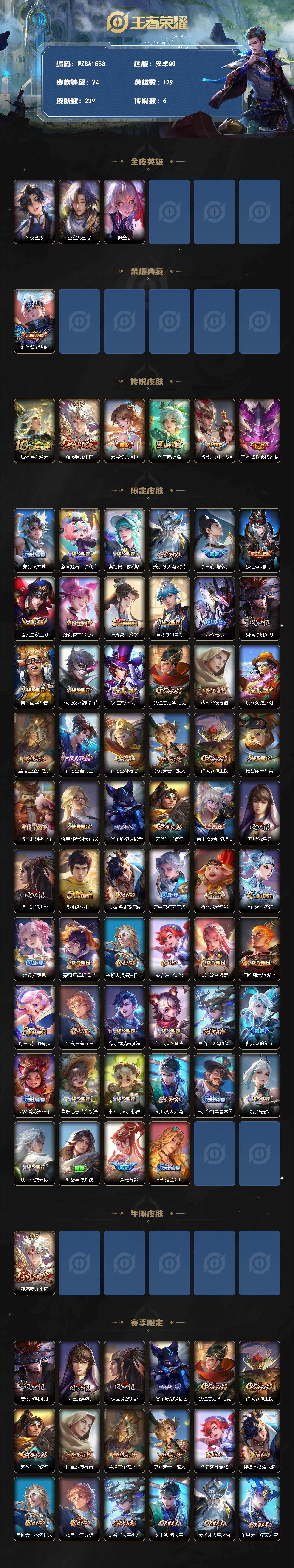 WZEY4296799王者荣耀账号详情图2