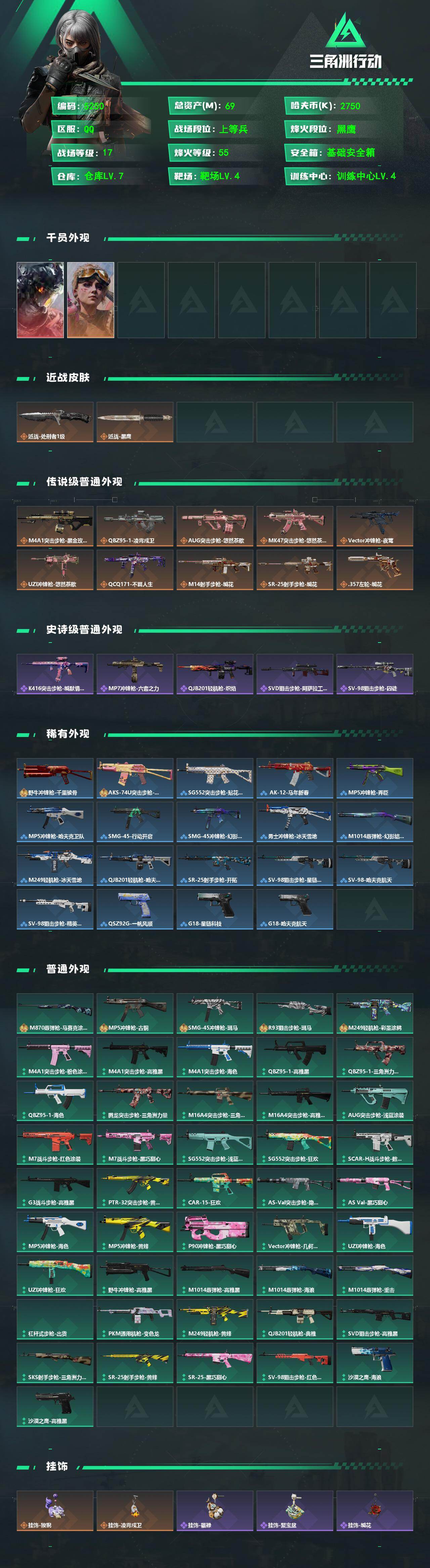 SJZQM498978三角洲行动账号详情图4