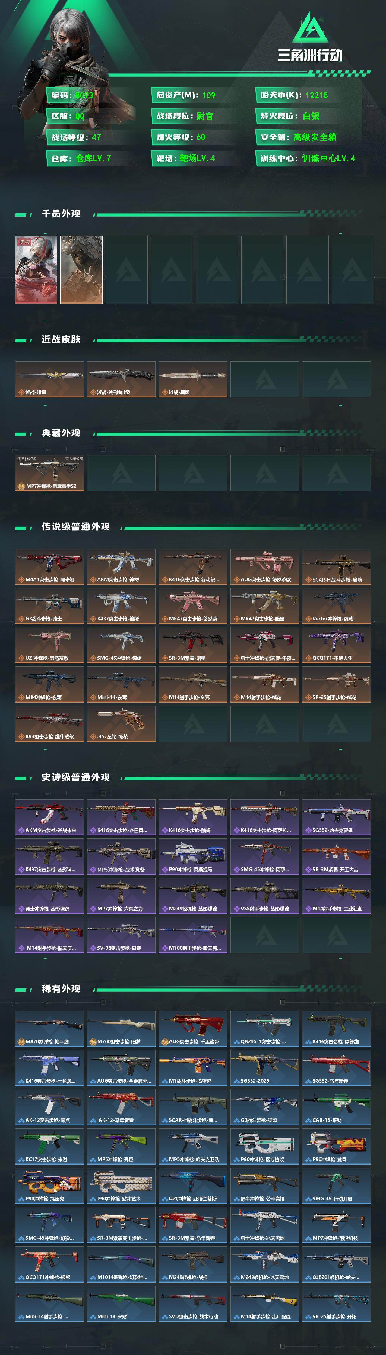 SJZCMW4103286三角洲行动账号详情图2