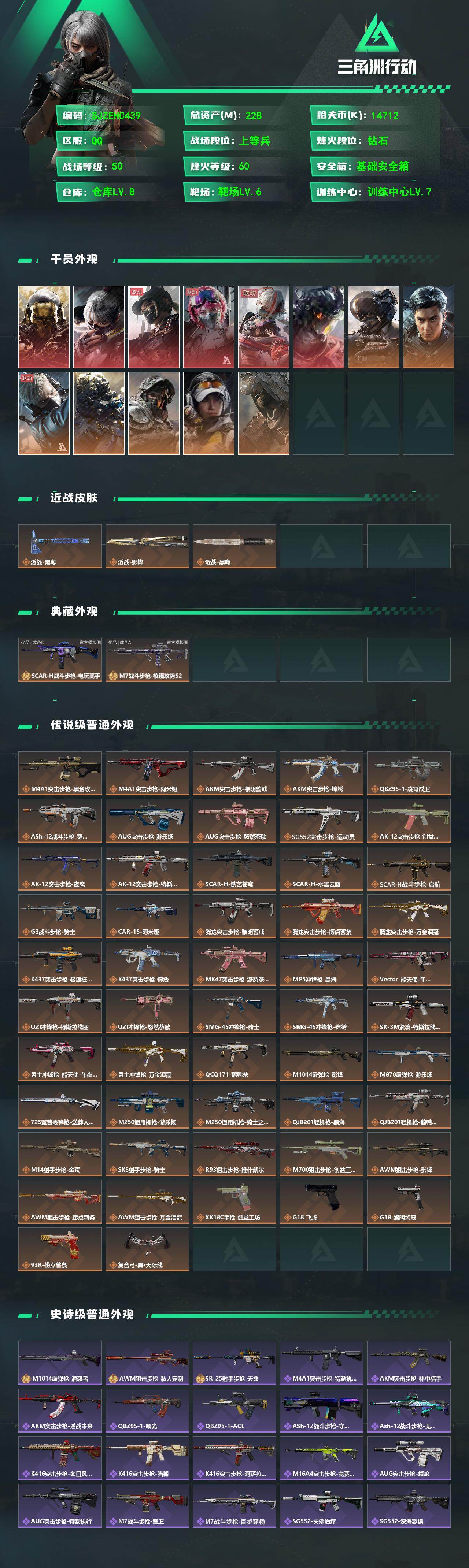 SJZQM4109548三角洲行动账号详情图3