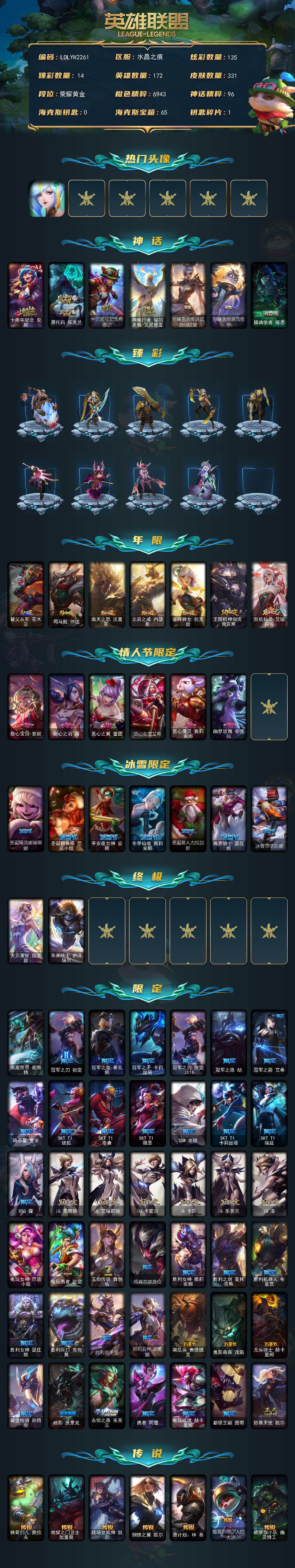 LOLEY430173英雄联盟账号详情图2
