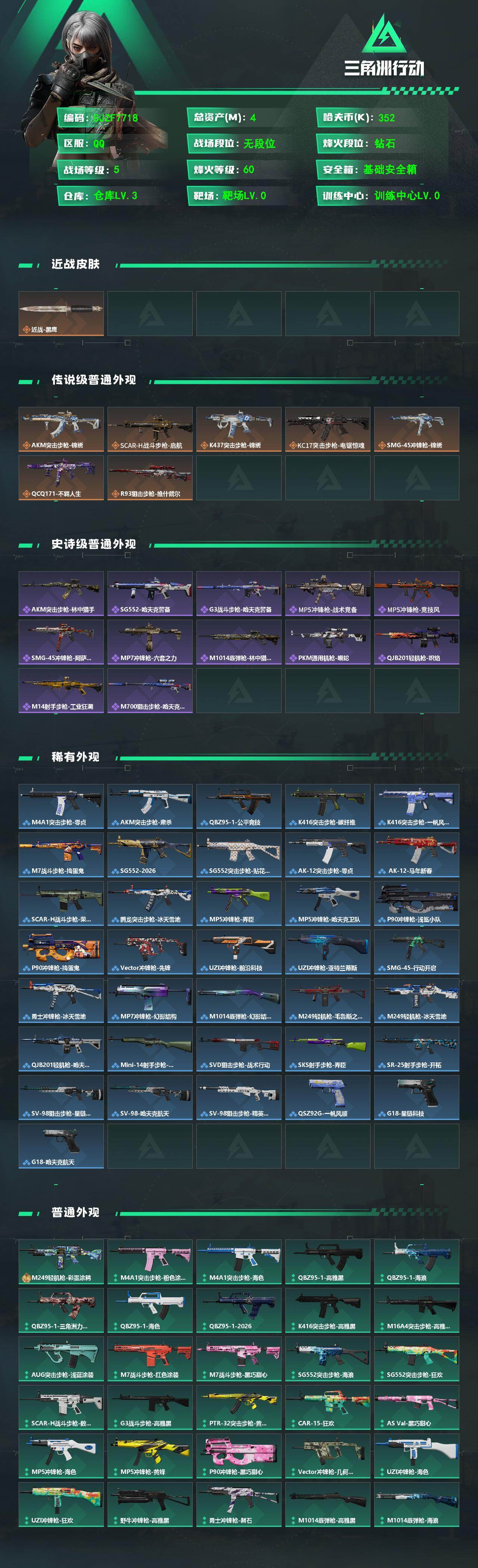 SJZEY497315三角洲行动账号详情图2