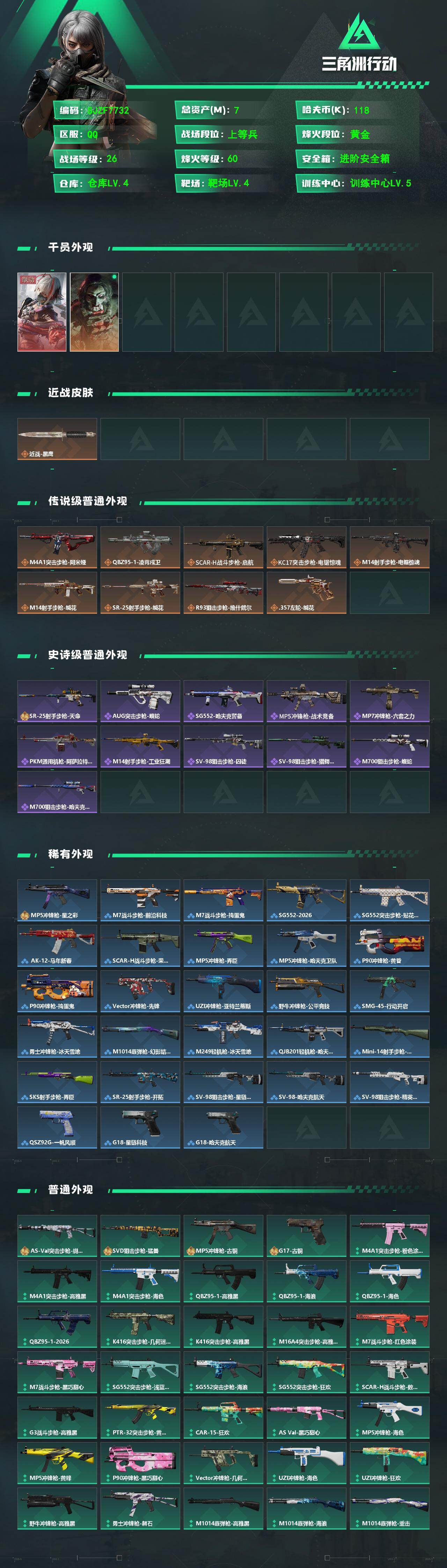 SJZEY497823三角洲行动账号详情图2