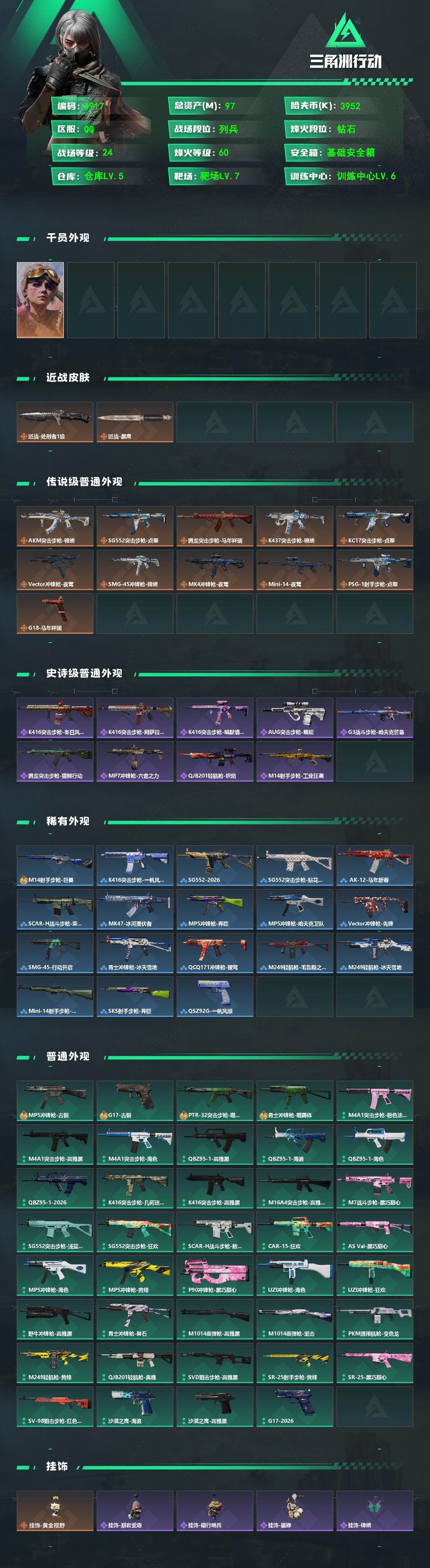 SJZPX497694三角洲行动账号详情图4