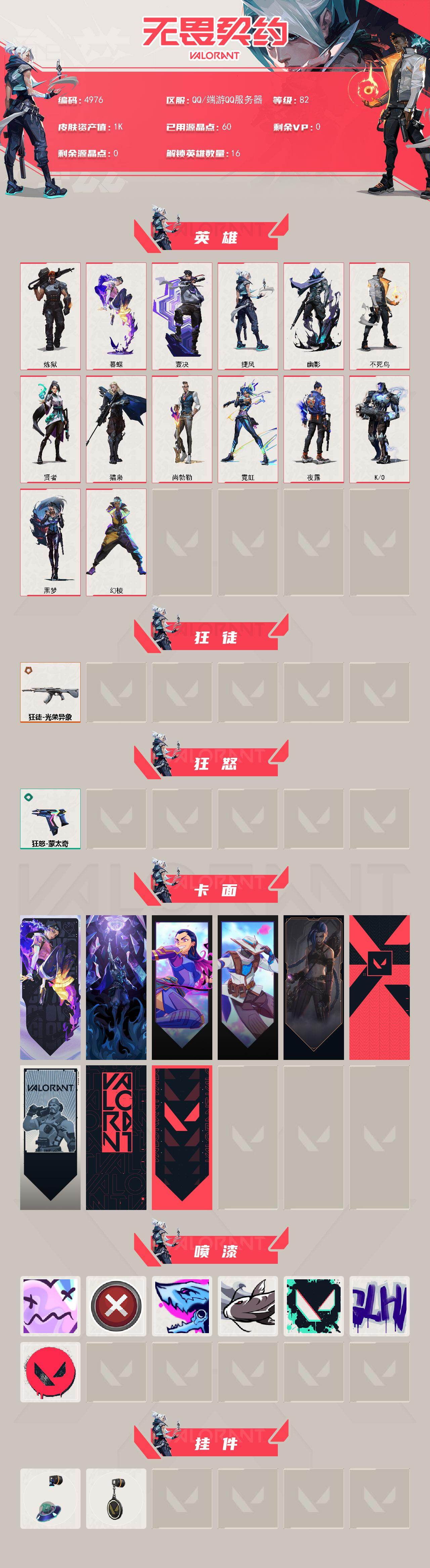 WWQXL431158无畏契约账号详情图2