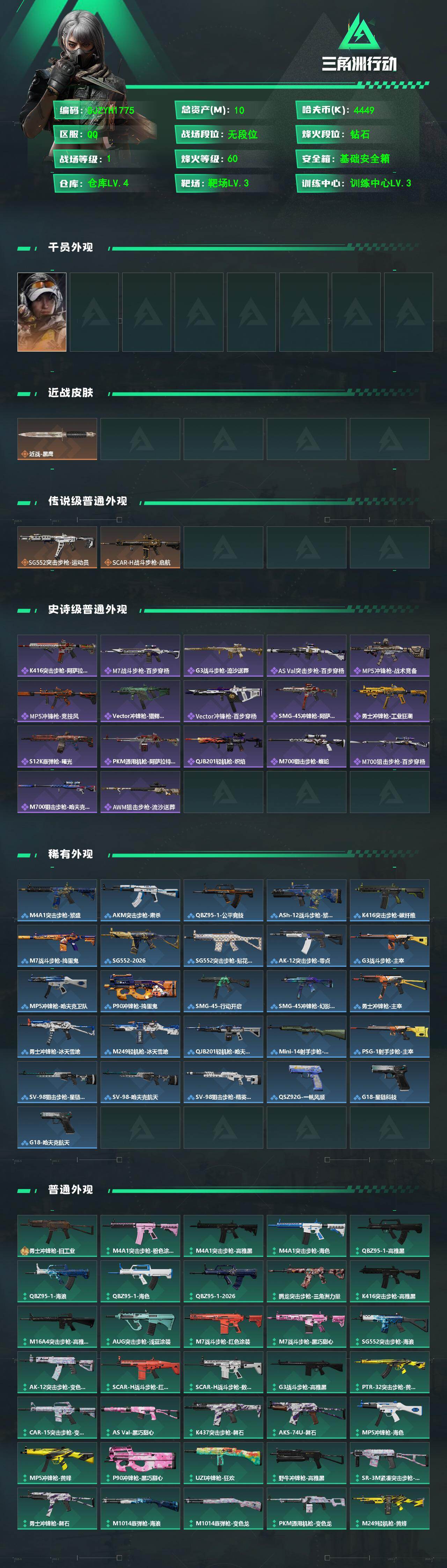 SJZEY497645三角洲行动账号详情图2