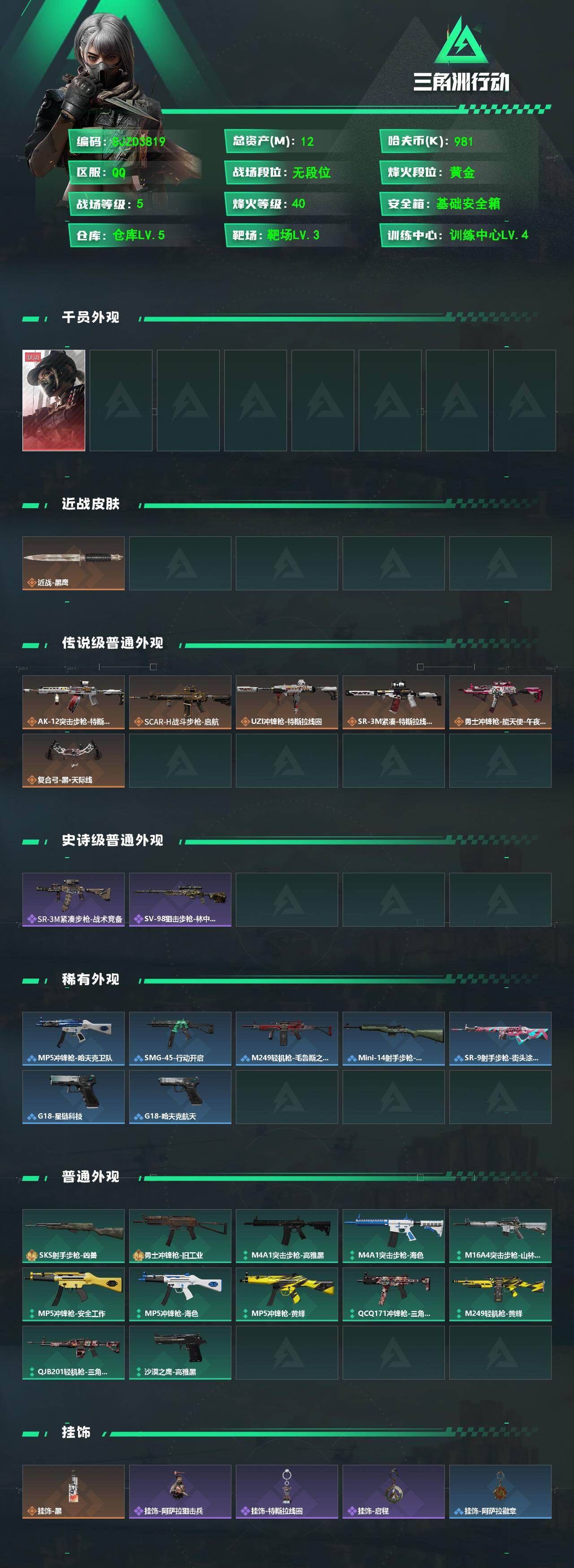 SJZEY497580三角洲行动账号详情图2