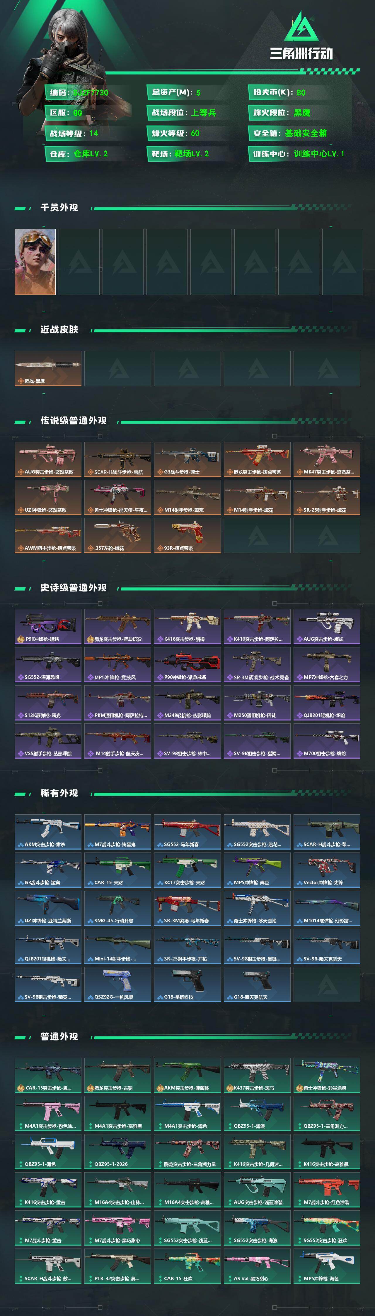 SJZEY497827三角洲行动账号详情图2