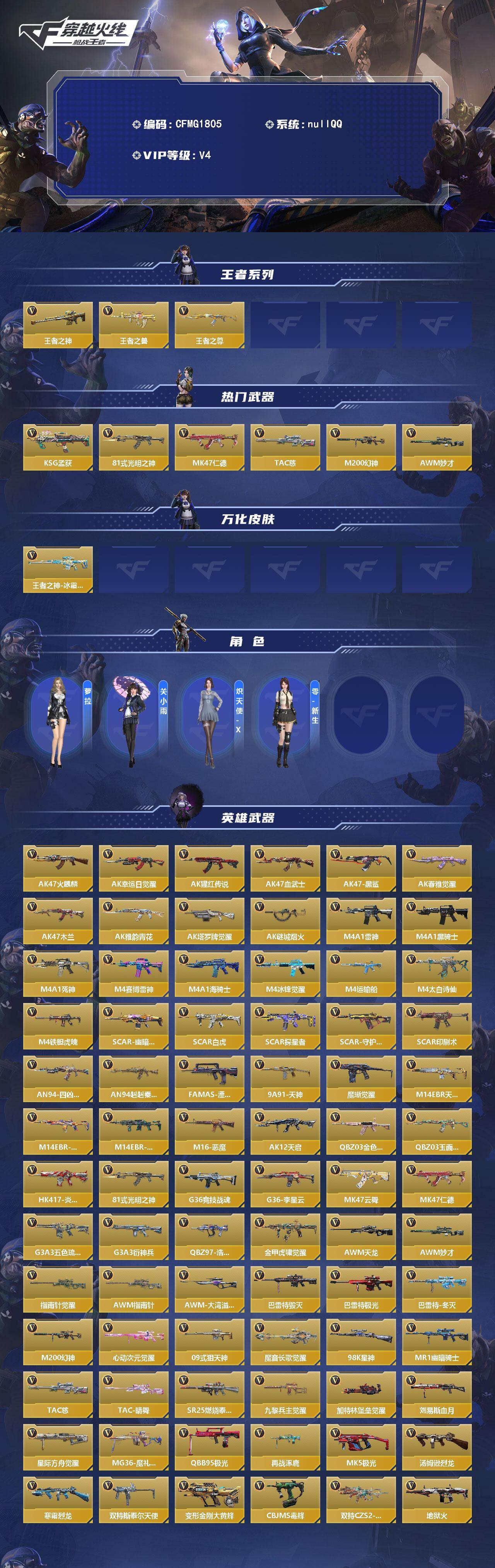 CFMEY428309枪战王者账号详情图2