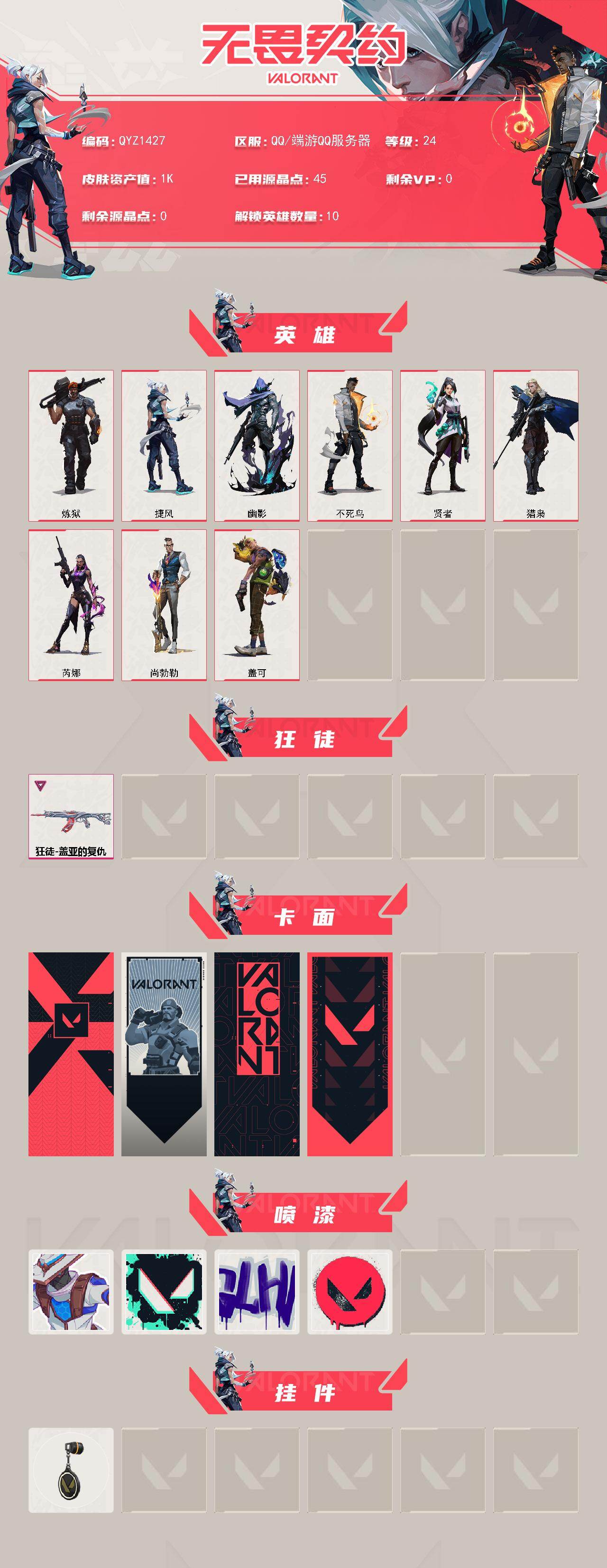 WWQEY431012无畏契约账号详情图2 WWQEY431012无畏契约账号详情图2