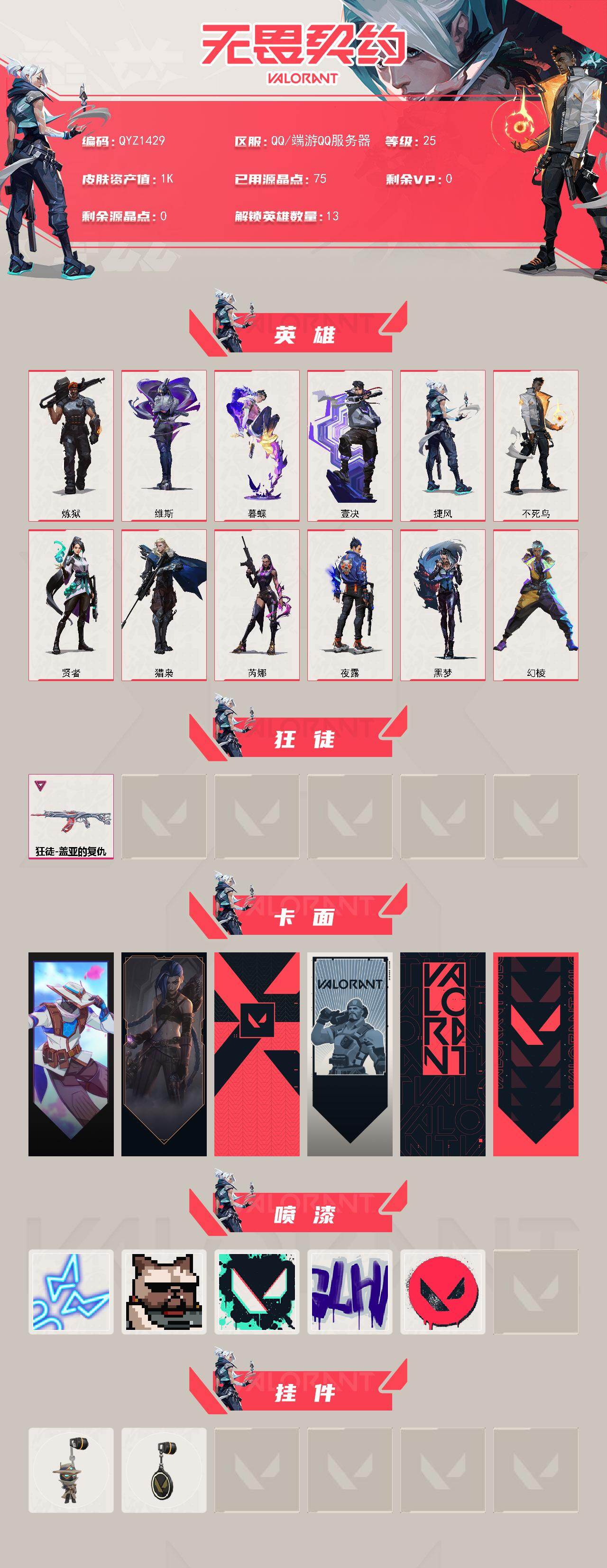 WWQEY431031无畏契约账号详情图2 WWQEY431031无畏契约账号详情图2