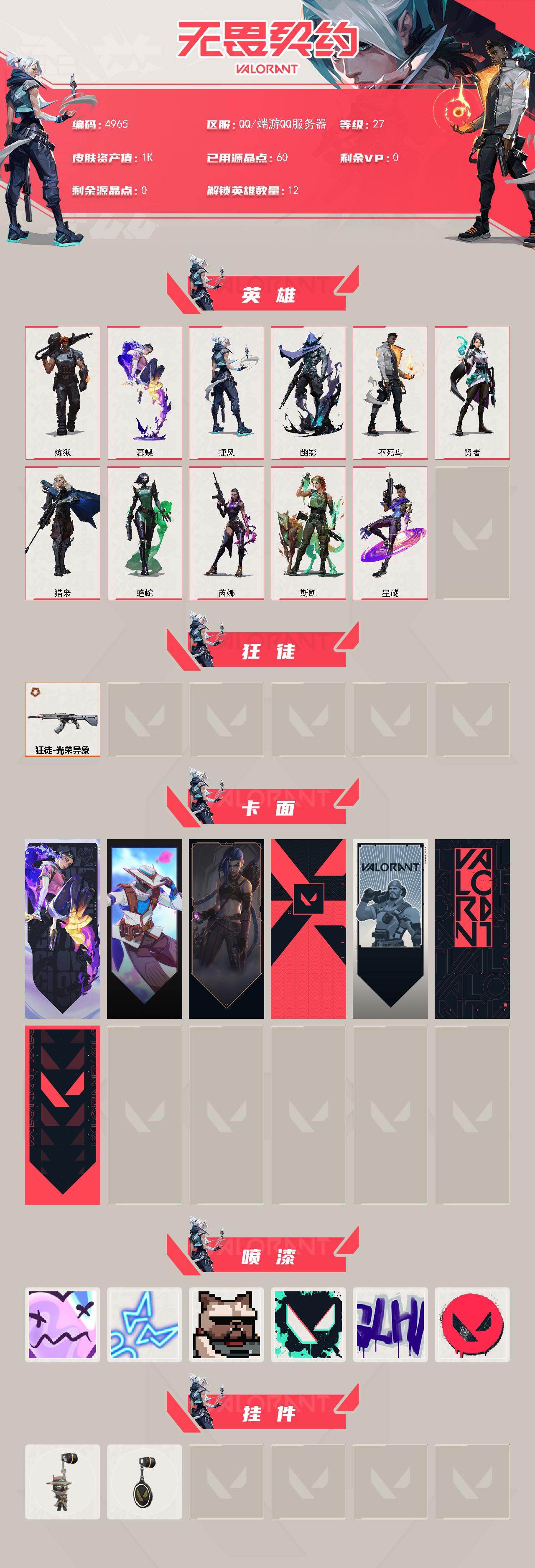 WWQXL430995无畏契约账号详情图2