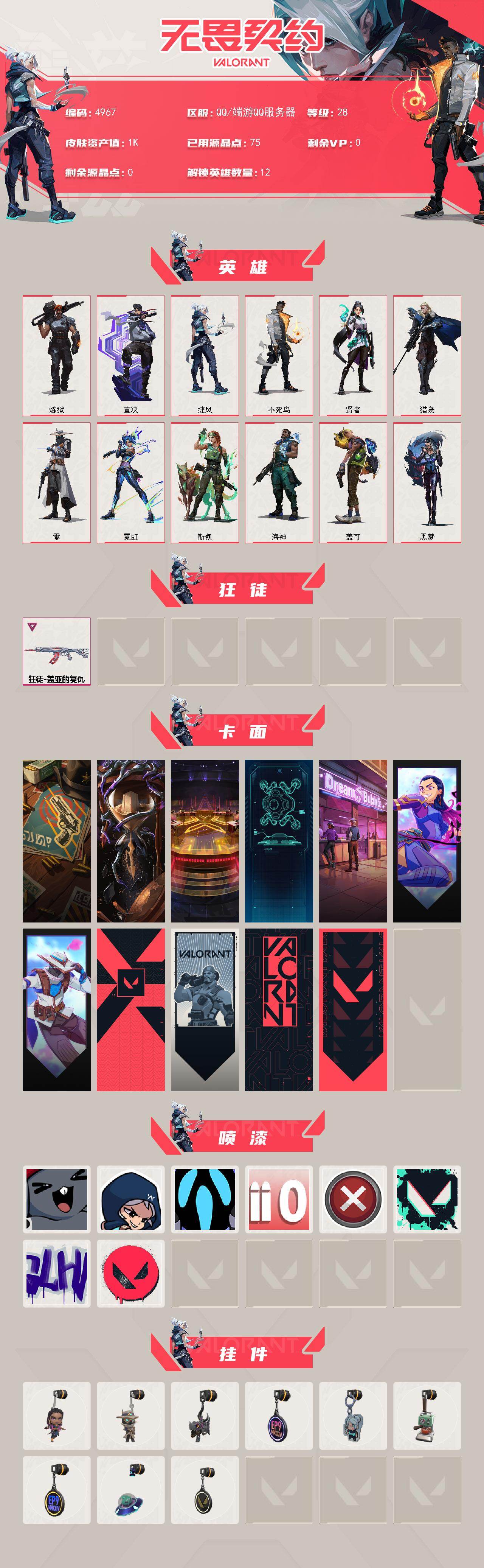 WWQXL431007无畏契约账号详情图2