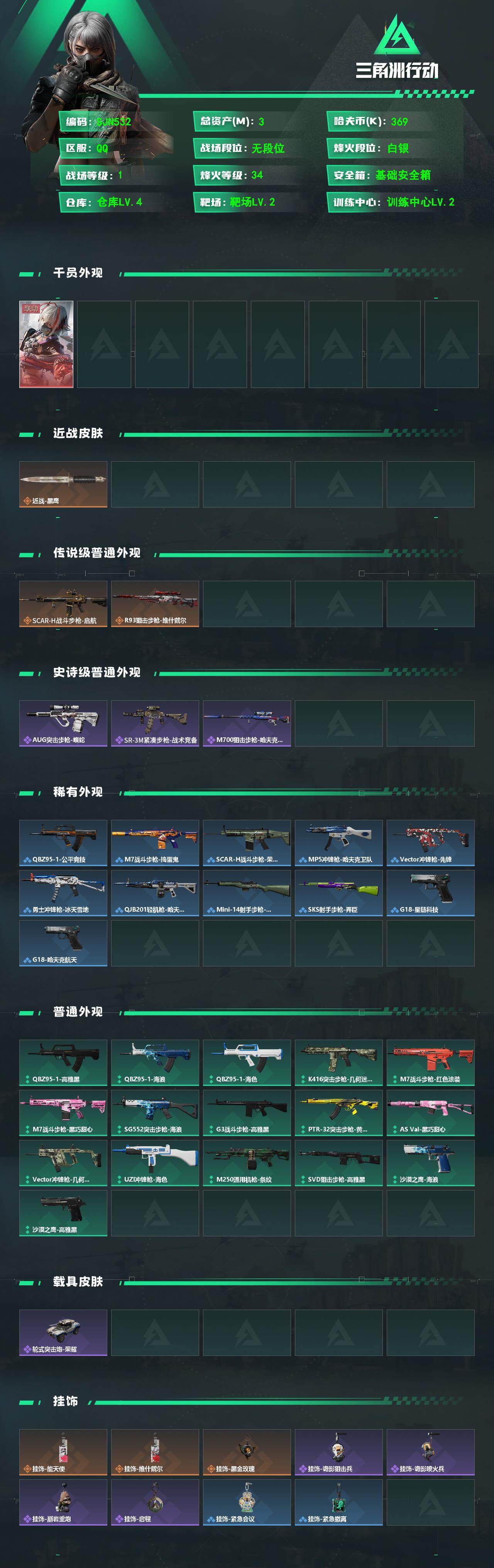 SJZEY497634三角洲行动账号详情图2