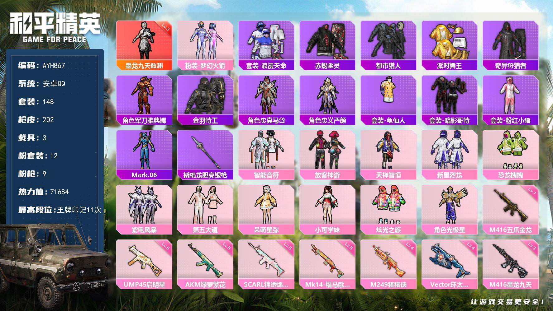 HPLX4175716和平精英账号详情图12