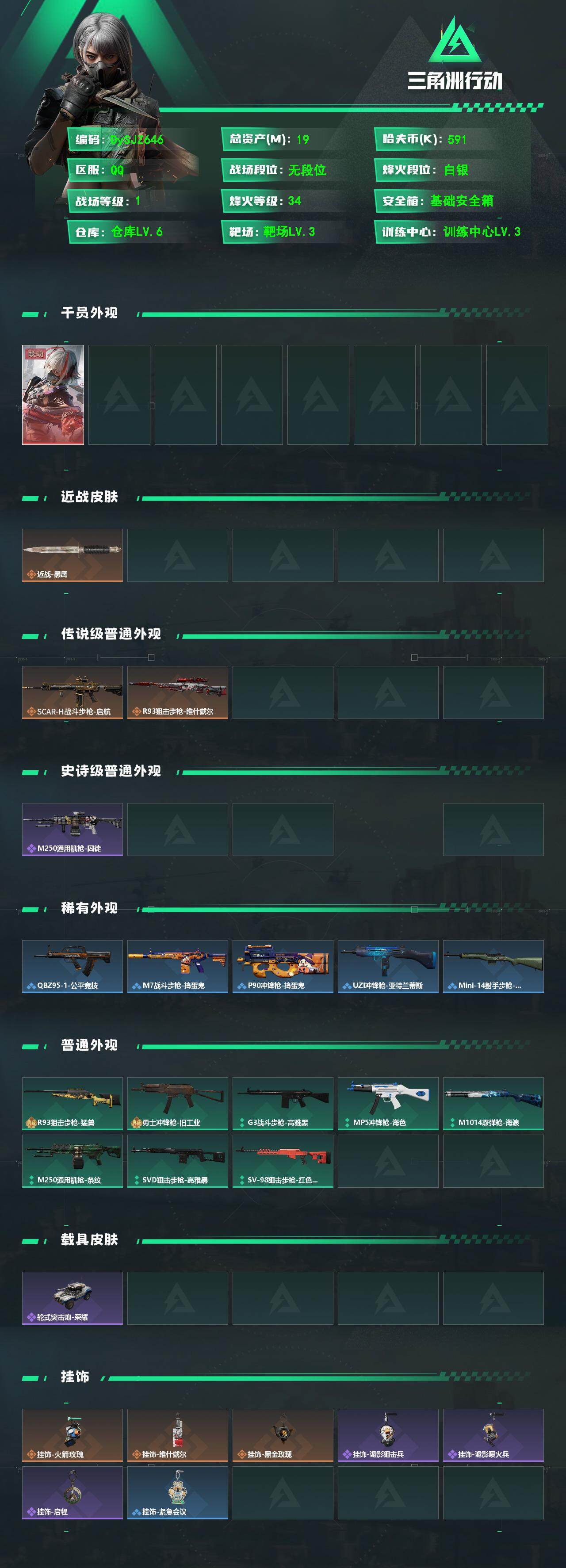 SJZYYT4128043三角洲行动账号详情图2