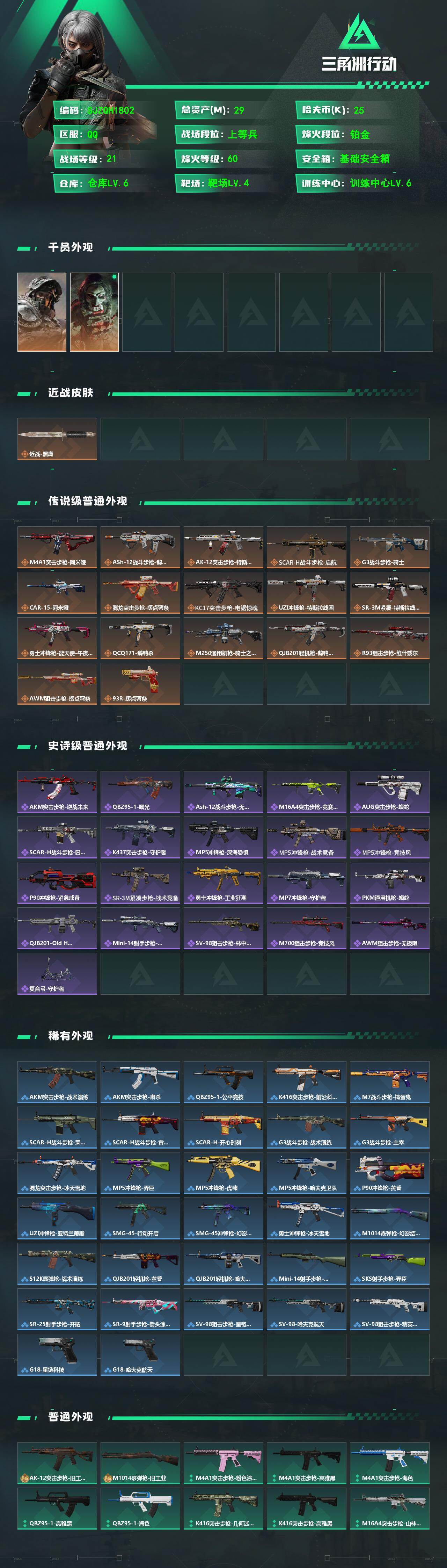 SJZEY497887三角洲行动账号详情图2