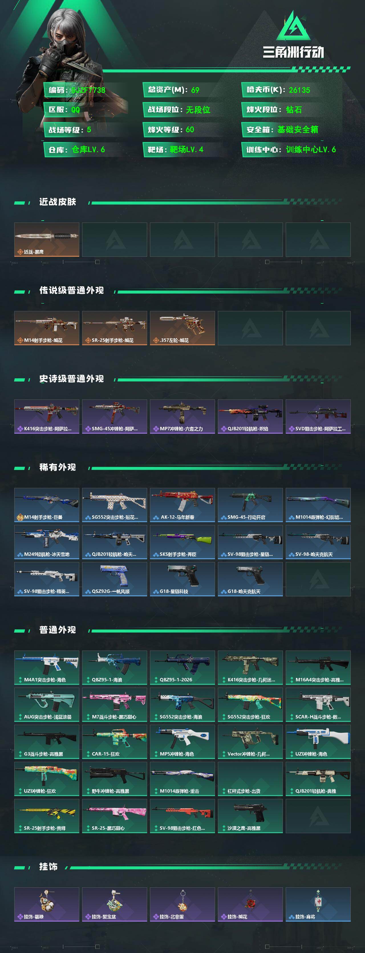 SJZEY497818三角洲行动账号详情图2