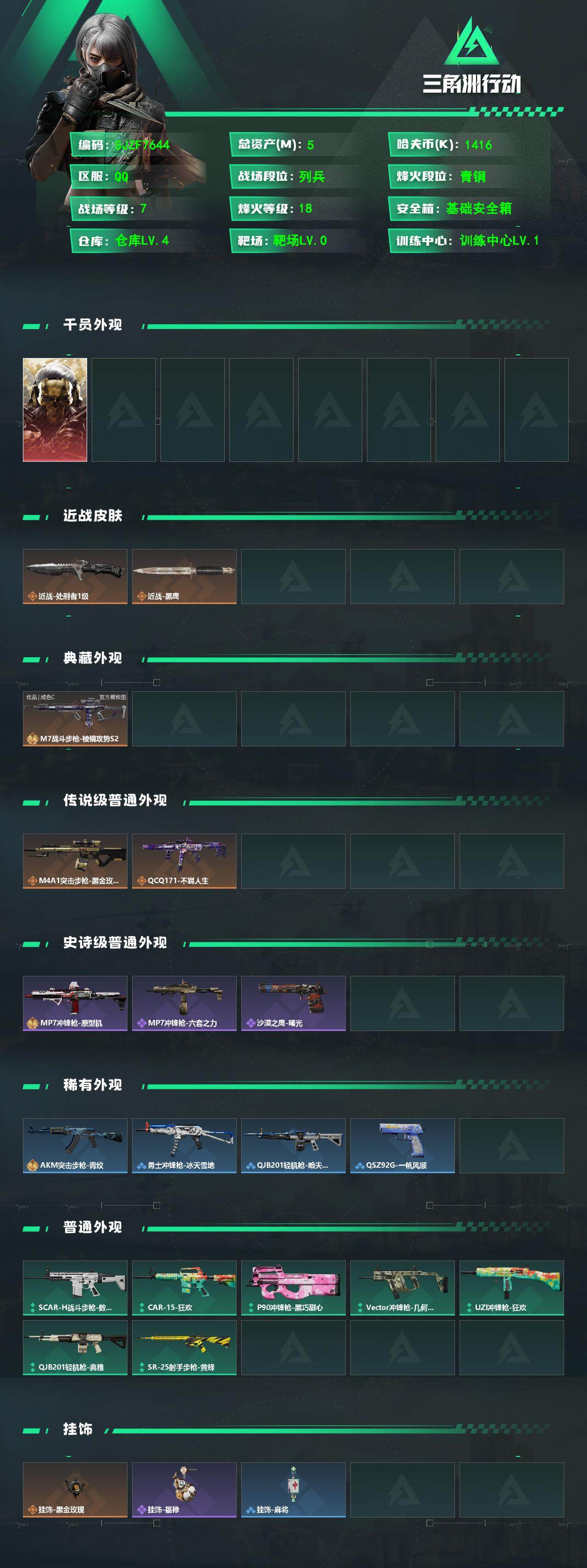 SJZEY497833三角洲行动账号详情图2