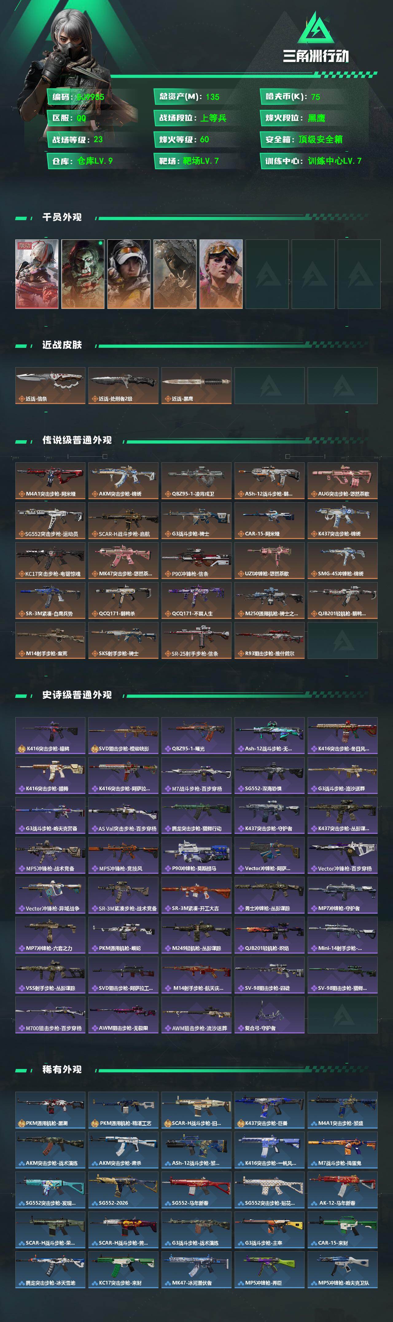 SJZQM498338三角洲行动账号详情图3 SJZQM498338三角洲行动账号详情图3