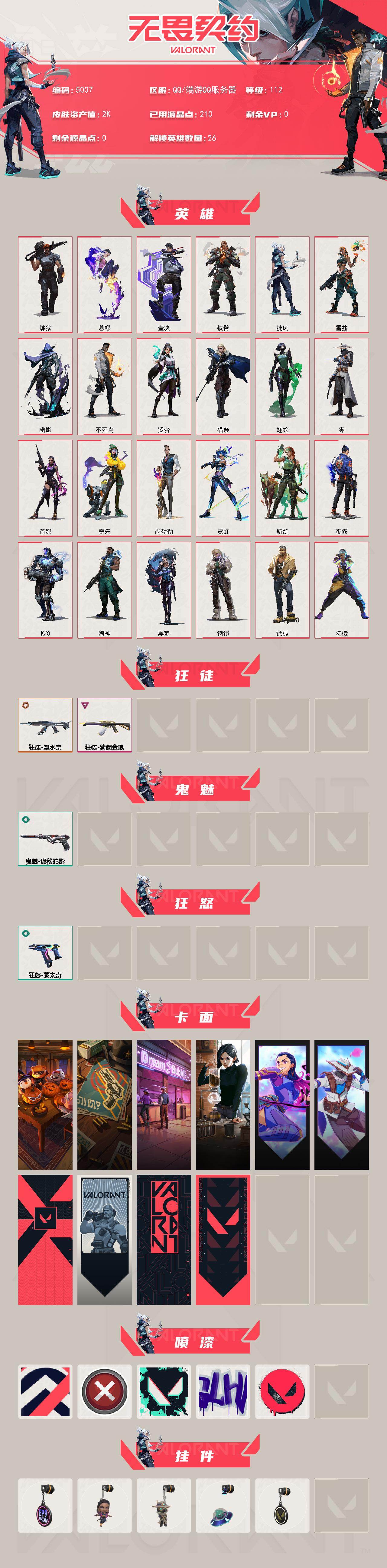 WWQXL432208无畏契约账号详情图2