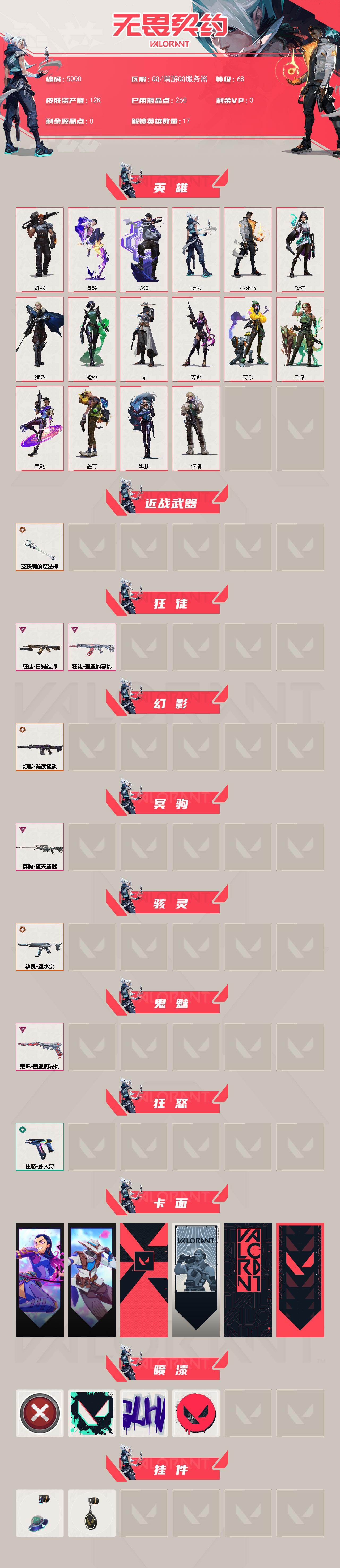 WWQXL432203无畏契约账号详情图2