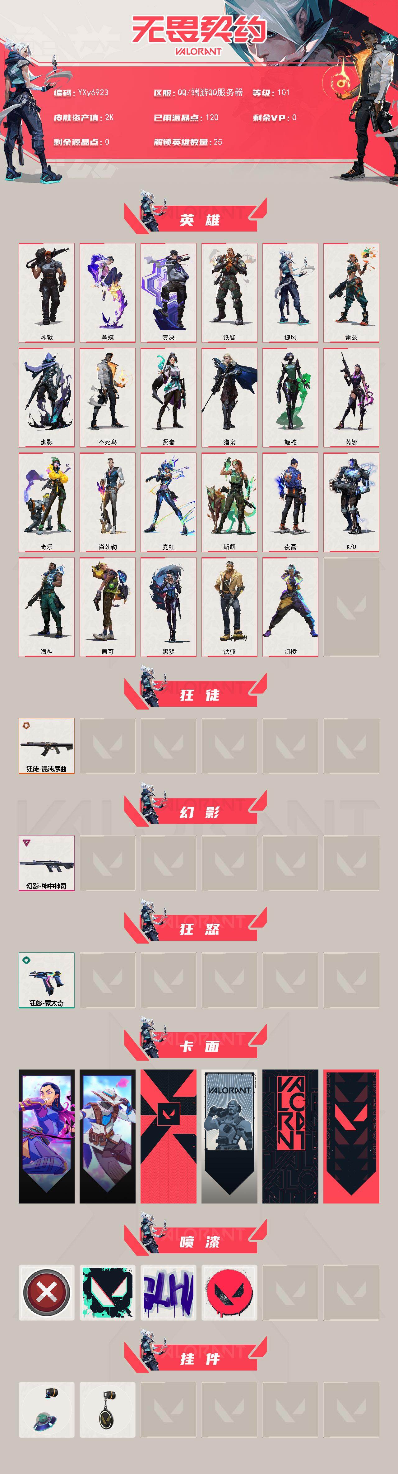 WWQLX432469无畏契约账号详情图2