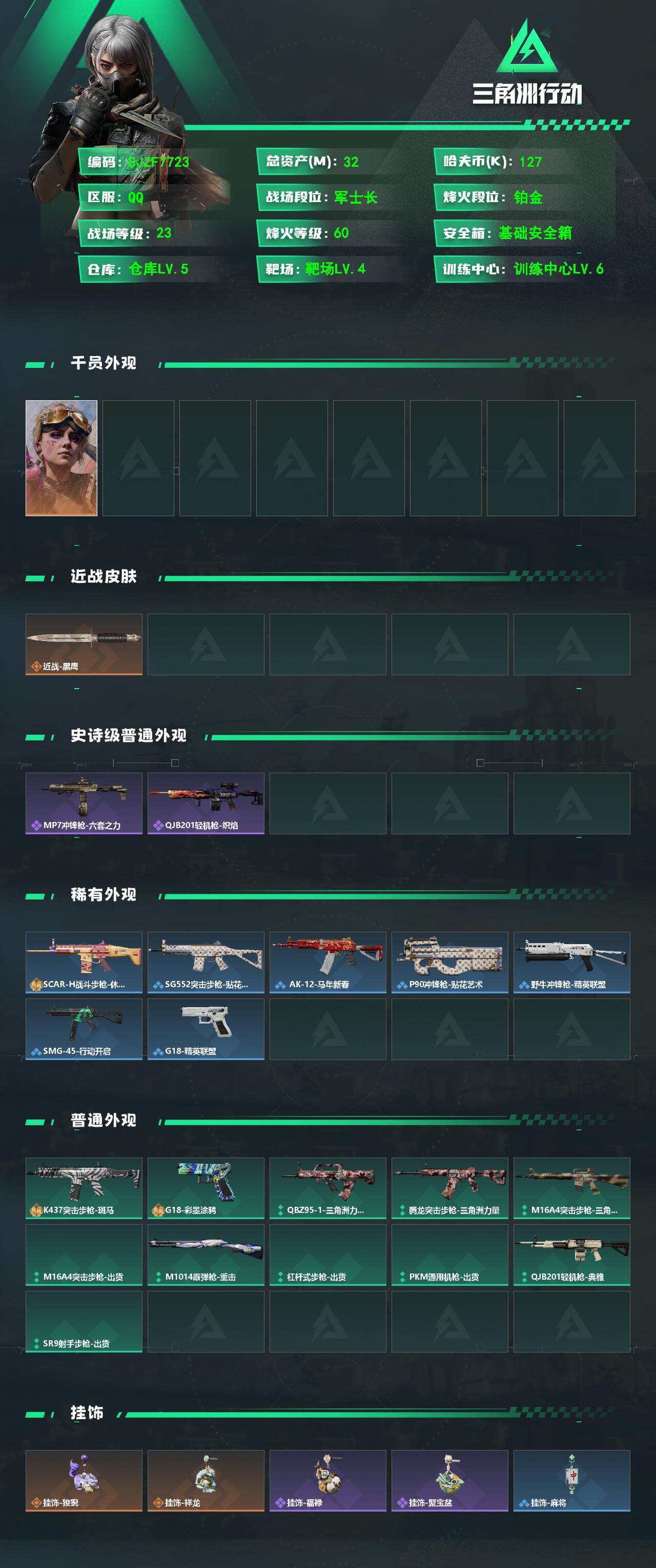 SJZEY498005三角洲行动账号详情图2