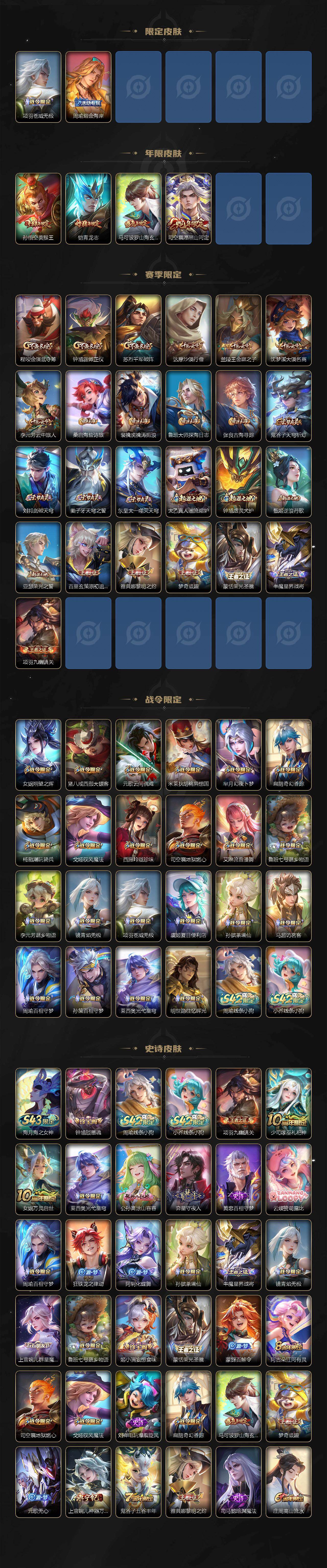 WZLX4306453王者荣耀账号详情图3 WZLX4306453王者荣耀账号详情图3