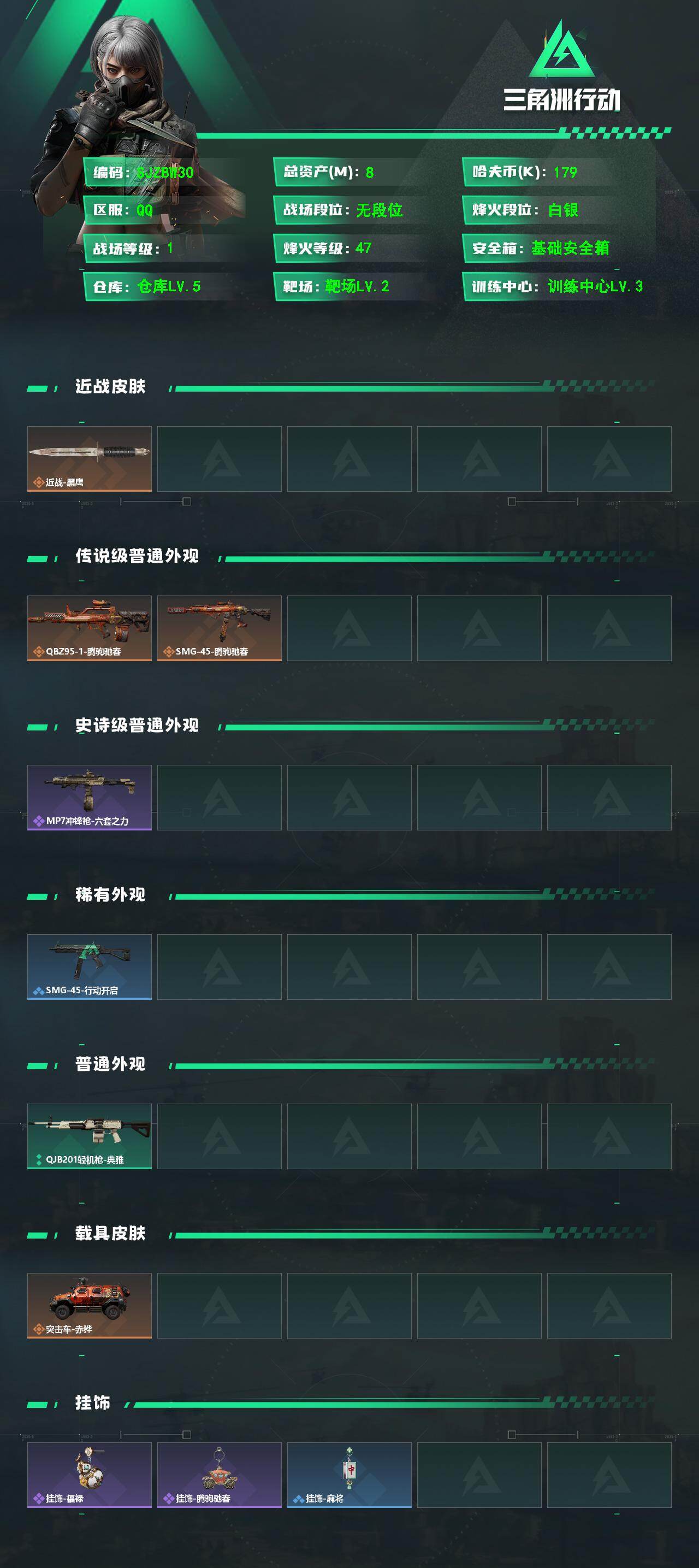 SJZEY498736三角洲行动账号详情图2