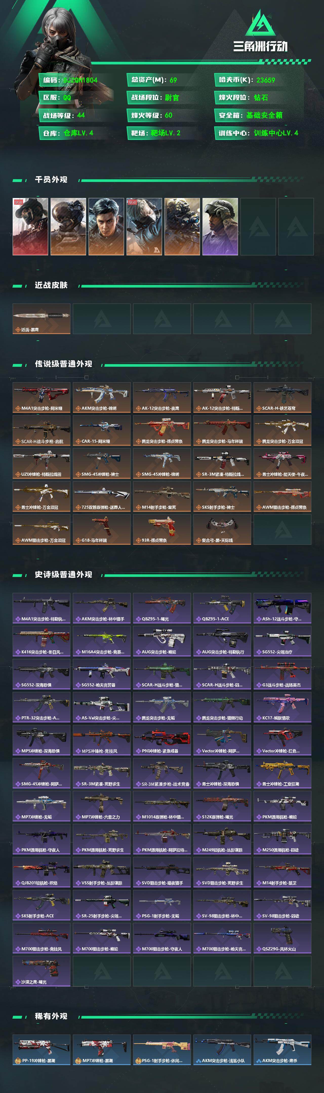 SJZEY497956三角洲行动账号详情图2