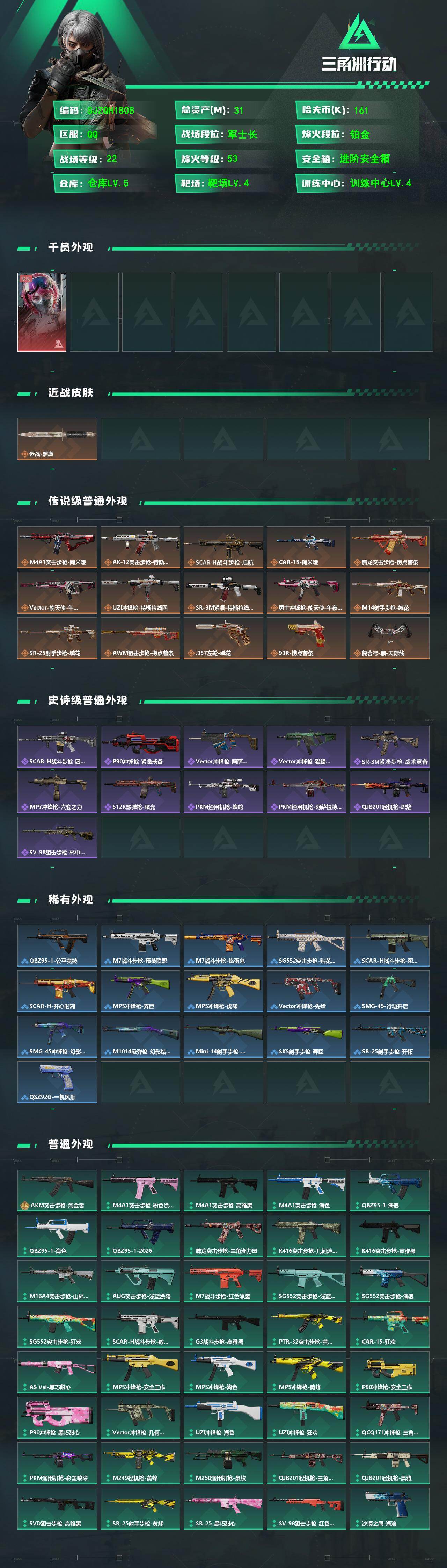 SJZEY498528三角洲行动账号详情图2