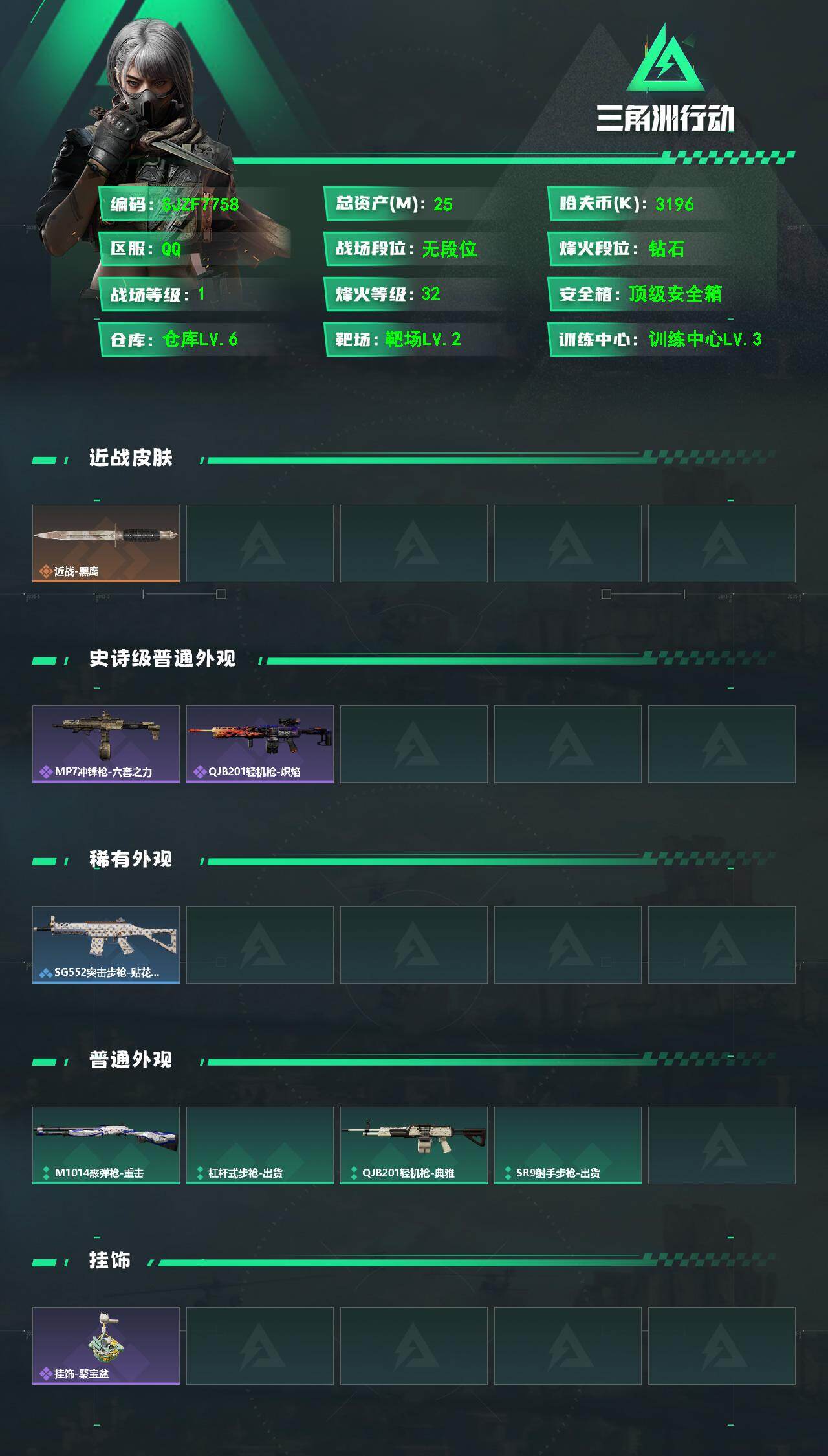 SJZEY498685三角洲行动账号详情图2