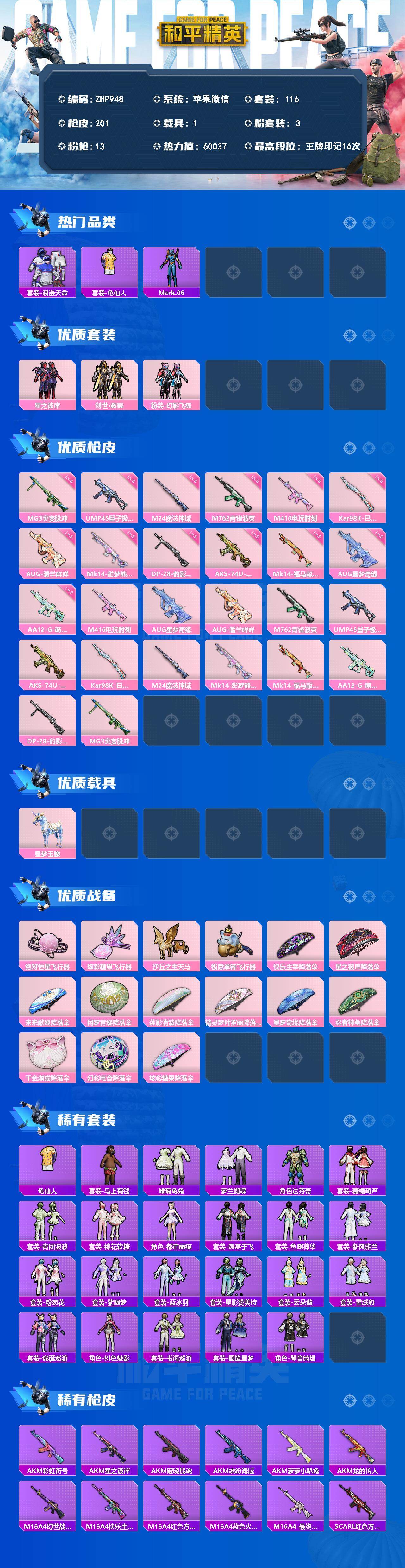 HPLE4174782和平精英账号详情图2