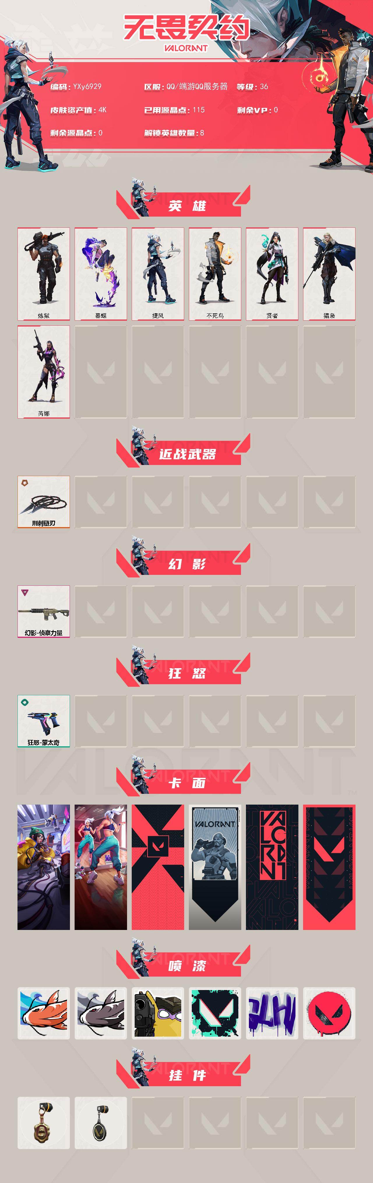 WWQLX432692无畏契约账号详情图2