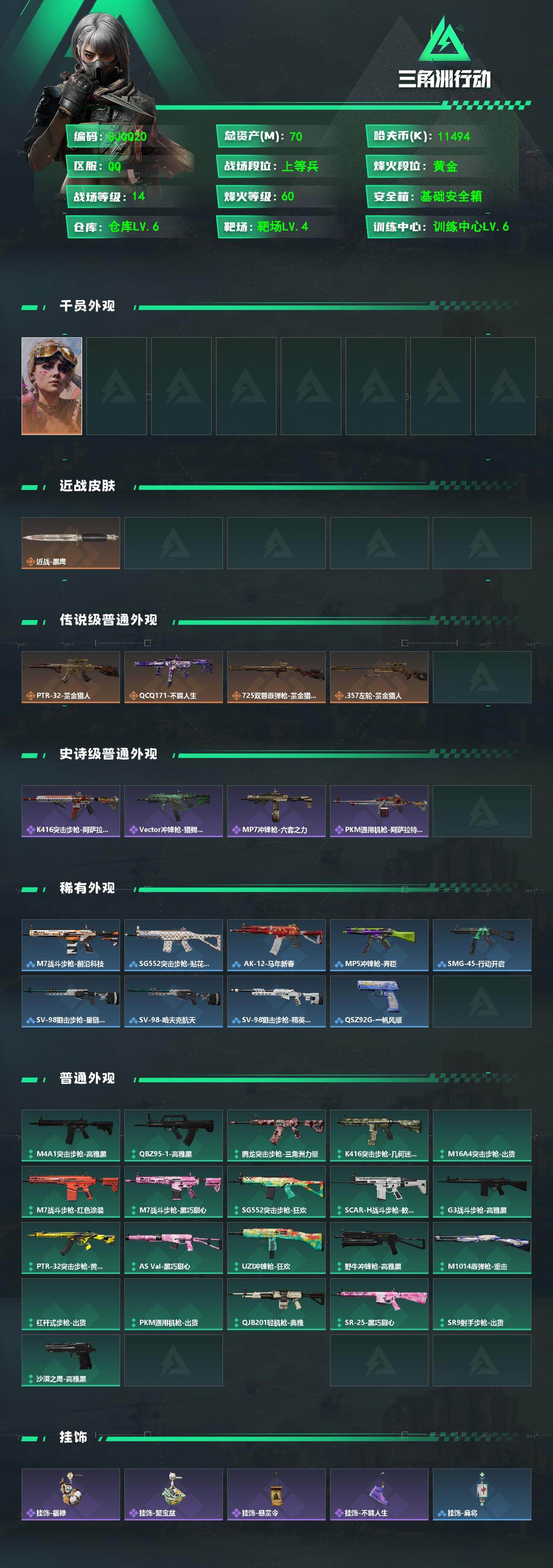 SJZEY499852三角洲行动账号详情图3